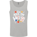 I'm All In Poker Mens Vest Tank Top Sports Grey