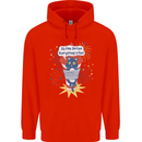 I'm Fine Funny at Fireworks Bonfire Day July 4th Mens 80% Cotton Hoodie Bright Red