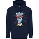 I'm Fine Funny at Fireworks Bonfire Day July 4th Mens 80% Cotton Hoodie Navy Blue