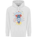 I'm Fine Funny at Fireworks Bonfire Day July 4th Mens 80% Cotton Hoodie White
