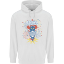 I'm Fine Funny at Fireworks Bonfire Day July 4th Mens 80% Cotton Hoodie White