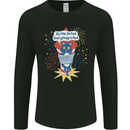 I'm Fine Funny at Fireworks Bonfire Day July 4th Mens Long Sleeve T-Shirt Black