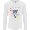I'm Fine Funny at Fireworks Bonfire Day July 4th Mens Long Sleeve T-Shirt White