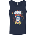 I'm Fine Funny at Fireworks Bonfire Day July 4th Mens Vest Tank Top Navy Blue