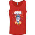 I'm Fine Funny at Fireworks Bonfire Day July 4th Mens Vest Tank Top Red