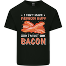 I'm Not Bacon Funny Food Mens Cotton T-Shirt Tee Top Black