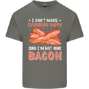 I'm Not Bacon Funny Food Mens Cotton T-Shirt Tee Top Charcoal