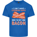 I'm Not Bacon Funny Food Mens Cotton T-Shirt Tee Top Royal Blue