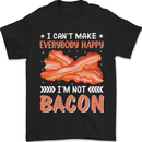 I'm Not Bacon Funny Food Mens T-Shirt 100% Cotton Black
