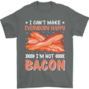 I'm Not Bacon Funny Food Mens T-Shirt 100% Cotton Charcoal