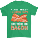 I'm Not Bacon Funny Food Mens T-Shirt 100% Cotton Irish Green