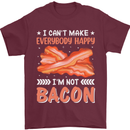 I'm Not Bacon Funny Food Mens T-Shirt 100% Cotton Maroon