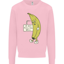 I'm Not Peeling Well Funny Ill Banana Kids Sweatshirt Jumper Light Pink