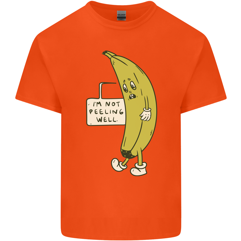 I'm Not Peeling Well Funny Ill Banana Kids T-Shirt Childrens Orange