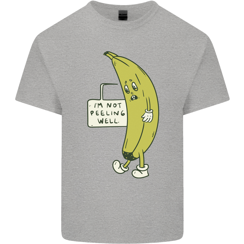 I'm Not Peeling Well Funny Ill Banana Mens Cotton T-Shirt Tee Top Sports Grey