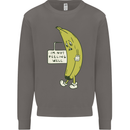 I'm Not Peeling Well Funny Ill Banana Mens Sweatshirt Jumper Charcoal