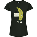 I'm Not Peeling Well Funny Ill Banana Womens Petite Cut T-Shirt Black