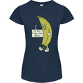 I'm Not Peeling Well Funny Ill Banana Womens Petite Cut T-Shirt Navy Blue