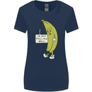 I'm Not Peeling Well Funny Ill Banana Womens Wider Cut T-Shirt Navy Blue