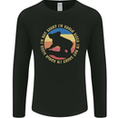 I'm Not Short I'm Koala Sized Funny Bear Mens Long Sleeve T-Shirt Black