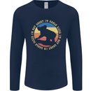 I'm Not Short I'm Koala Sized Funny Bear Mens Long Sleeve T-Shirt Navy Blue