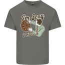 I'm Sexy and I Throw It Funny Darts Player Mens Cotton T-Shirt Tee Top Charcoal