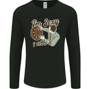 I'm Sexy and I Throw It Funny Darts Player Mens Long Sleeve T-Shirt Black