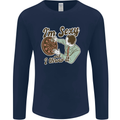 I'm Sexy and I Throw It Funny Darts Player Mens Long Sleeve T-Shirt Navy Blue