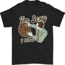 I'm Sexy and I Throw It Funny Darts Player Mens T-Shirt 100% Cotton Black