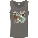 I'm Sexy and I Throw It Funny Darts Player Mens Vest Tank Top Charcoal