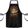 I'm a Country Music Nut Guitar Cotton Apron 100% Organic Black