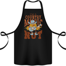 I'm a Country Music Nut Guitar Cotton Apron 100% Organic Black