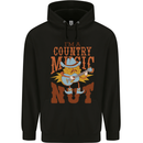 I'm a Country Music Nut Guitar Mens 80% Cotton Hoodie Black