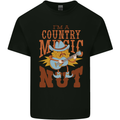 I'm a Country Music Nut Guitar Mens Cotton T-Shirt Tee Top Black