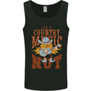 I'm a Country Music Nut Guitar Mens Vest Tank Top Black