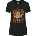 I'm a Country Music Nut Guitar Womens Wider Cut T-Shirt Black