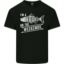 I'm a Hooker at the Weekends Funny Fishing 2 Mens Cotton T-Shirt Tee Top Black