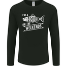 I'm a Hooker at the Weekends Funny Fishing 2 Mens Long Sleeve T-Shirt Black