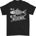 I'm a Hooker at the Weekends Funny Fishing 2 Mens T-Shirt 100% Cotton Black