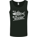 I'm a Hooker at the Weekends Funny Fishing 2 Mens Vest Tank Top Black