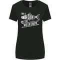 I'm a Hooker at the Weekends Funny Fishing 2 Womens Wider Cut T-Shirt Black