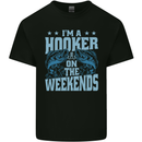 I'm a Hooker at the Weekends Funny Fishing Mens Cotton T-Shirt Tee Top Black