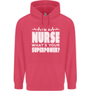I'm a Nurse Whats Your Superpower Nursing Funny Childrens Kids Hoodie Heliconia