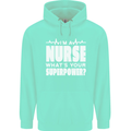 I'm a Nurse Whats Your Superpower Nursing Funny Childrens Kids Hoodie Peppermint