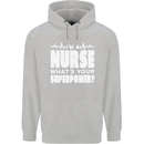 I'm a Nurse Whats Your Superpower Nursing Funny Childrens Kids Hoodie Sports Grey