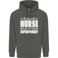 I'm a Nurse Whats Your Superpower Nursing Funny Childrens Kids Hoodie Storm Grey