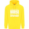 I'm a Nurse Whats Your Superpower Nursing Funny Childrens Kids Hoodie Yellow