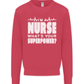 I'm a Nurse Whats Your Superpower Nursing Funny Kids Sweatshirt Jumper Heliconia