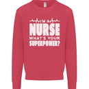 I'm a Nurse Whats Your Superpower Nursing Funny Kids Sweatshirt Jumper Heliconia