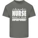 I'm a Nurse Whats Your Superpower Nursing Funny Kids T-Shirt Childrens Charcoal